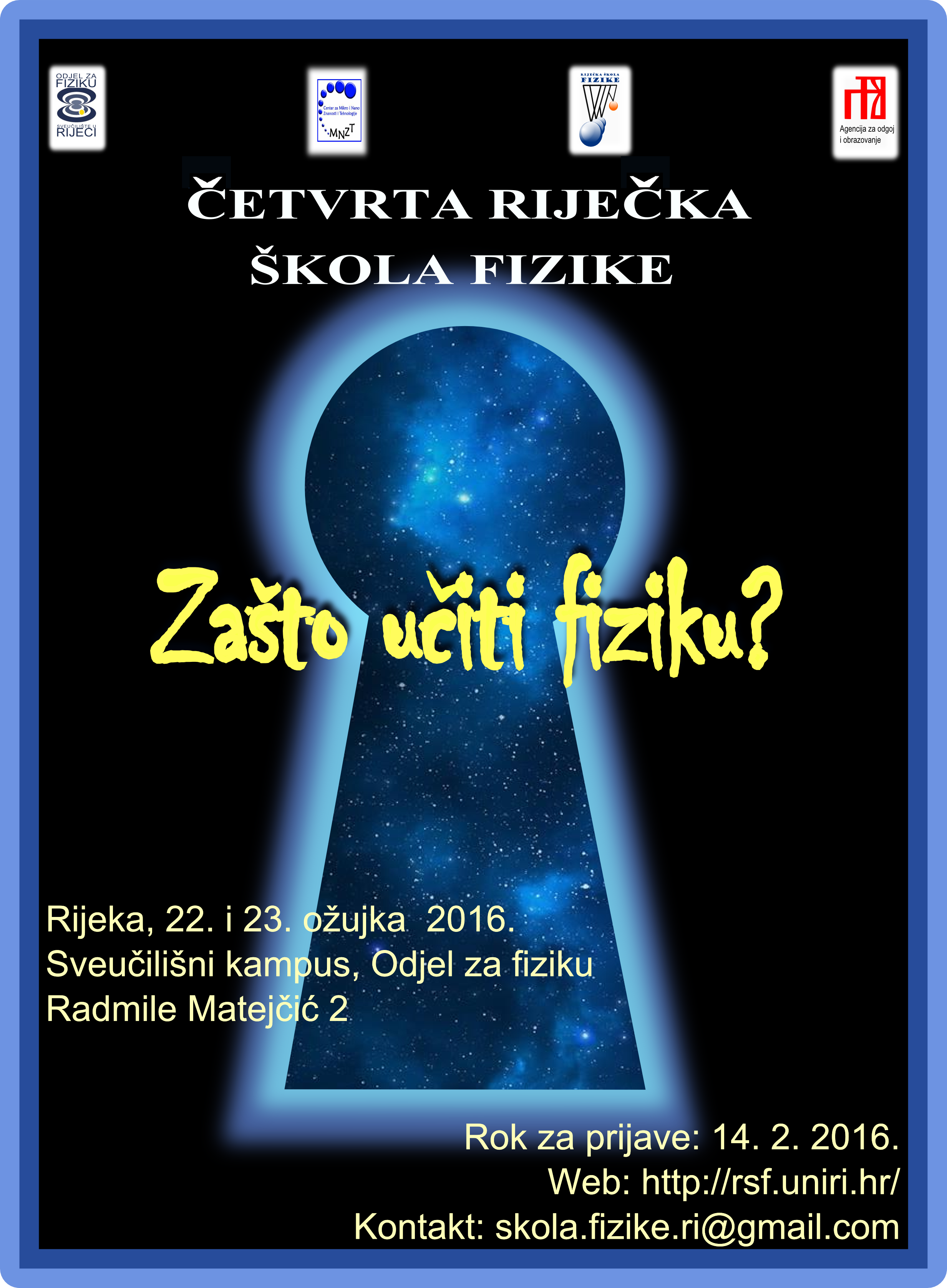 Poster Četvrte riječke škole fizike